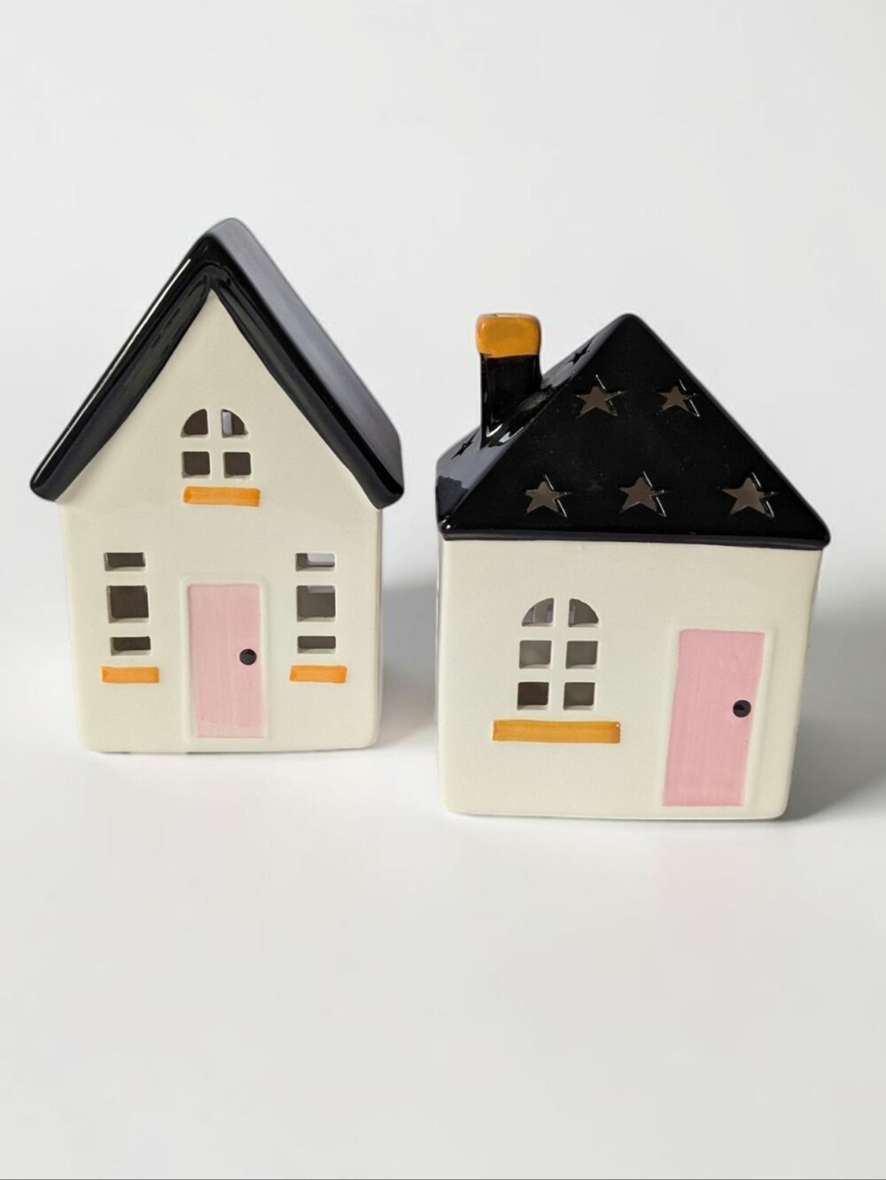 Target Threshold LED Lit Ceramic Village Houses Set of 2